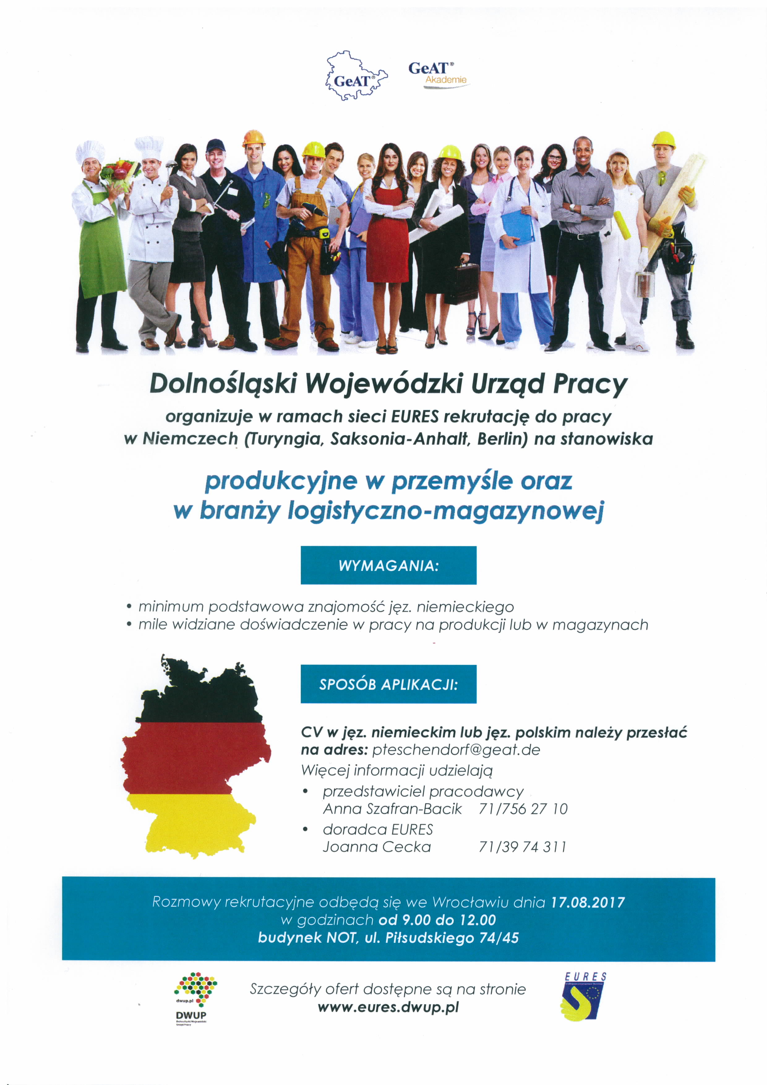 Plakat rekrutacja Niemcy