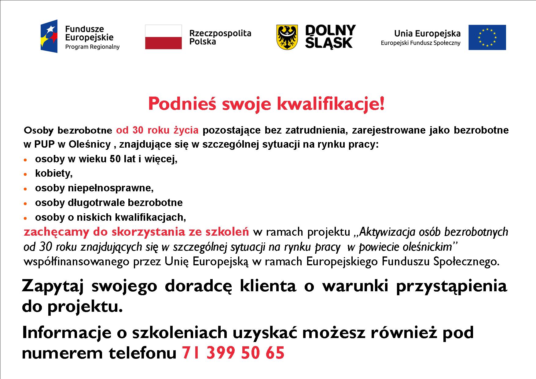 Plakat szkolenia RPO