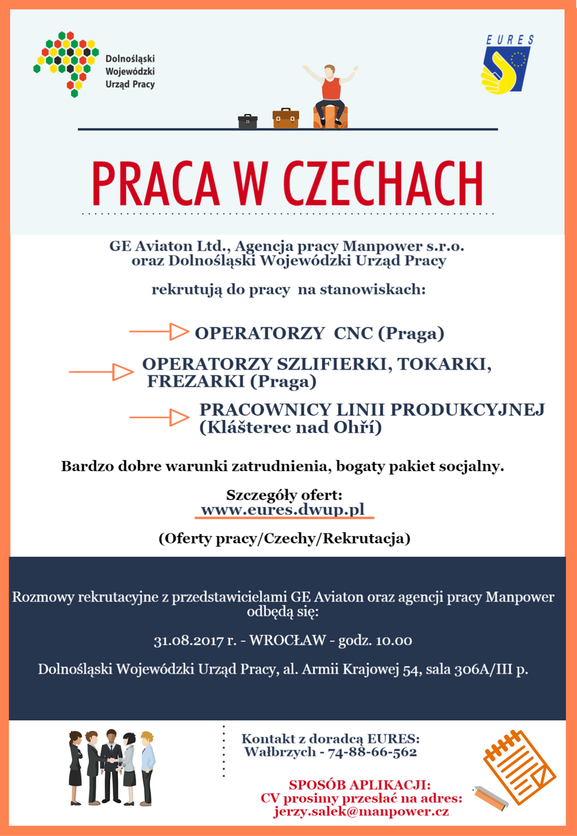 Plakat rekrutacja Czechy