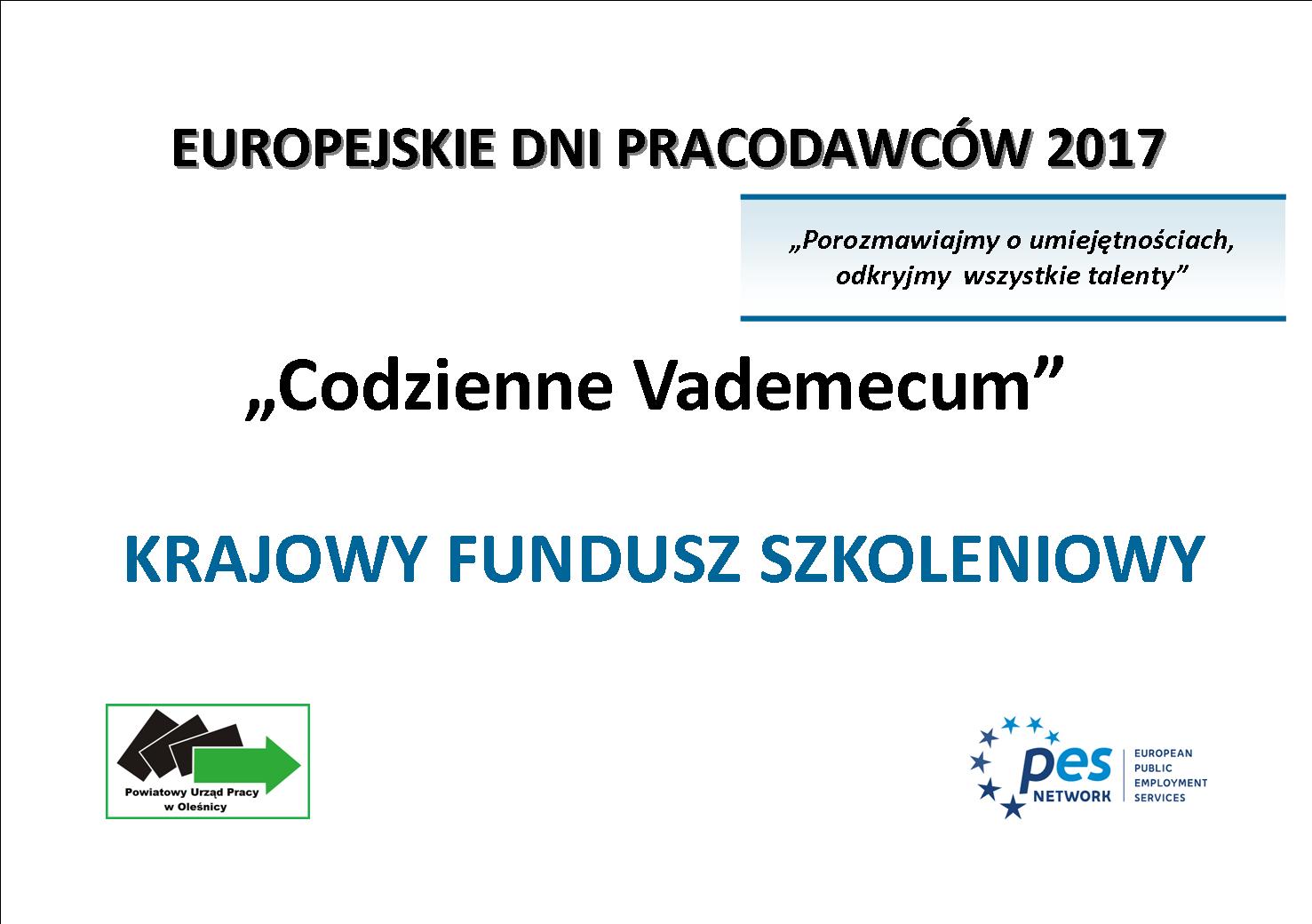 Plakat EDP Vademecum Krajowy Fundusz Szkoleniowy